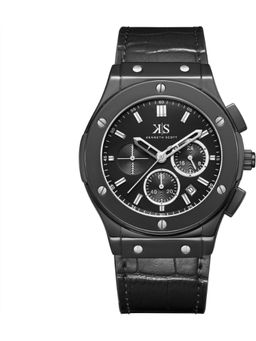 Kenneth Scott - Men Black Dial Analog Watch - K24115-BLBB (M)