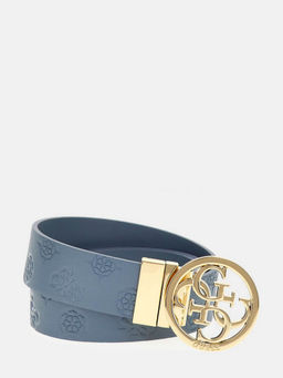 Guess - Women Blue Textured Belt