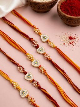 ISHKAARA - Trikona Evil Eye Rakhi Combo (Pack of 5)