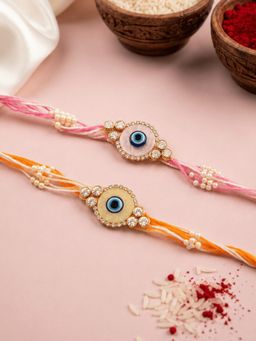 ISHKAARA - Shubh Drishti Combo Rakhi for Raksha Bandhan (Pack of 2)