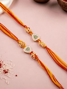 ISHKAARA - Trikona Nazar Combo Rakhi for Raksha Bandhan (Pack of 2)