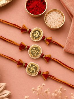 ISHKAARA - Red Thread Rakhi Combo (Pack of 3)