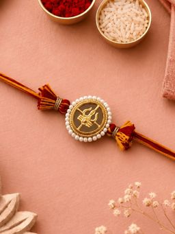 ISHKAARA - Gold Trishul Rakhi for Raksha Bandhan