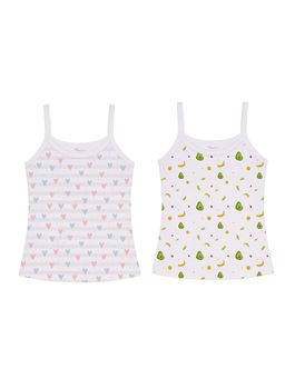 Moms Home - Cotton Baby Sleeveless Girl Vest (Pack of 2)