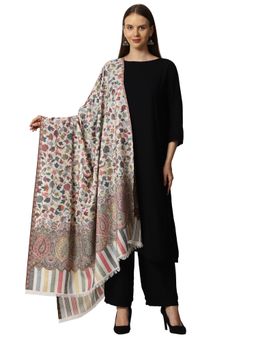SWI STYLISH - Wool Shawl for Women-White