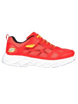 SKECHERS - Boys Dynamic-Flash - Rezlur Red Casual LED Shoes