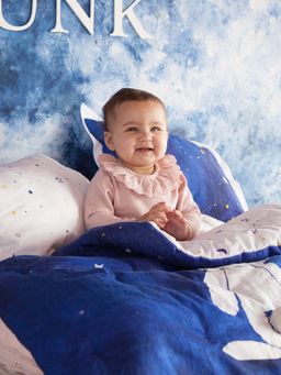 THE BABY TRUNK - Baby Bunny Cosmos Egyptian Cotton AC Room 450 GSM Single Bed Quilt with Pillow Set