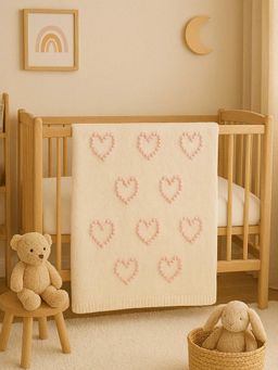 THE BABY TRUNK - Infant Blush Pink Pure Cotton Mild Winter Baby Blanket