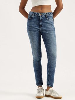 United Colors of Benetton - Blue Solid Skinny Fit Denim Jeans