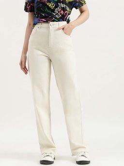 United Colors of Benetton - White Straight Fit Jeans