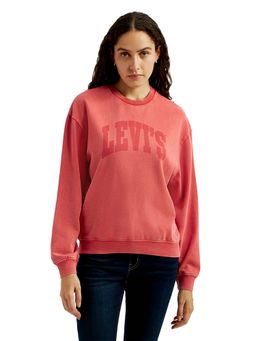 Levi's - Women Coral Crew Neck Sweatshirt