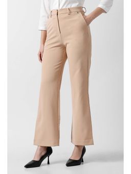 Van Heusen - Women Beige Solid Formal Trouser