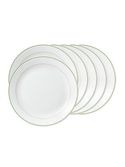 Corelle - Livingware Double Ring Green 26cm Dinner Plate Pack of 6