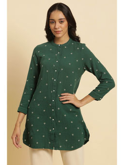 W - Green Solid Tunic