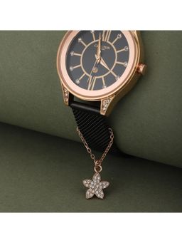 Carlton London - Rose Gold-Toned Crystal Studded Star Shaped Watch Charm FJCH3300