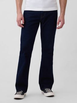 GAP - Men Blue Cotton Solid Straight Jeans