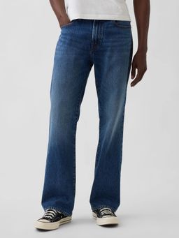 GAP - Men Blue Cotton Solid Straight Jeans
