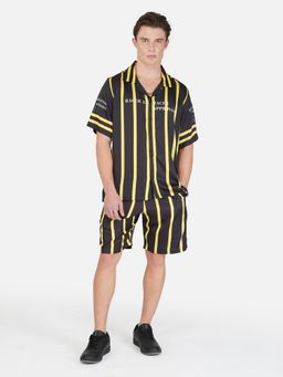 CLUBHAVANA - Black Victory Lane 07 Premium Soft Satin Co-Ord Set