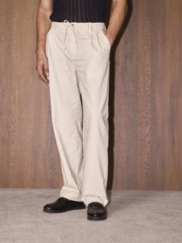 Cove and Lane - Cream Core Luxe Cotton Drawstring Pants