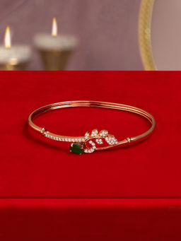 Zaveri Pearls - Women Green Brass Bracelet
