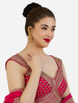 Zaveri Pearls - Stones Dangling Beads Jhumka Ear Cuffs