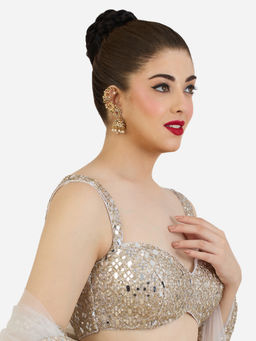 Zaveri Pearls - Stones Beads Peacock Jhumka Ear Cuffs