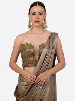 Zaveri Pearls - Antique Gold Plating Pearls Drop Statement Dangle Earrings