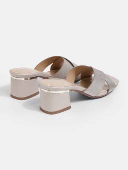 Lemon & Pepper - Women Gold TPR Sole Heels