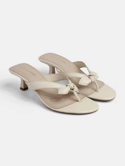 Lemon & Pepper - Women Off White TPR Sole Heels