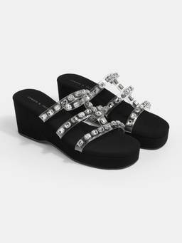 Lemon & Pepper - Women Black TPR Sole Heels