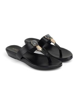 PEPPER - Women Black TPR Sole Sandals