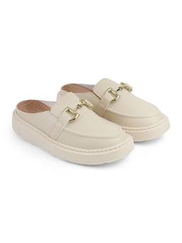 MODARE - Women Off White TPR Sole Mules