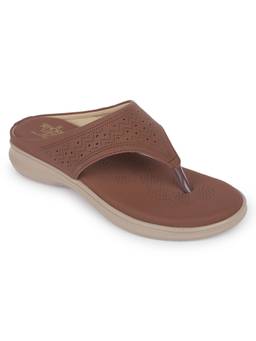 LIBERTY - Women Brown PVC Sole Sandals