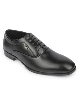 LIBERTY - Men Black PU Sole Oxfords
