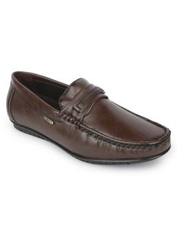 LIBERTY - Men Brown TPR Sole Loafers