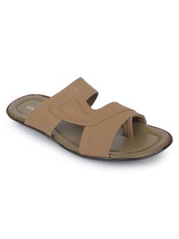 LIBERTY - Men Beige PU Sole Sandals
