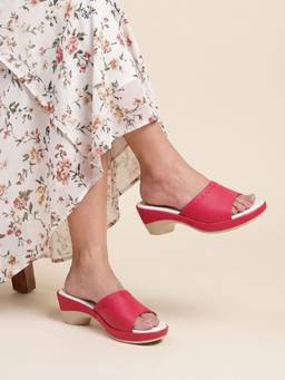 JODYHUB - Women Pink Tpr Sole Heels