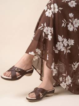JODYHUB - Women Brown Tpr Sole Heels