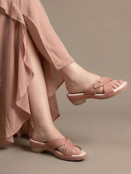 JODYHUB - Women Peach Tpr Sole Heels