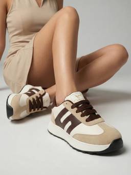 CHINRAAG - Women Beige Synthetic Sole Sneakers