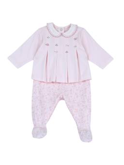 Chicco - Girls Pink Embroidered Top with Leggings