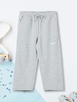 max - Boys Grey Textured Trackpant