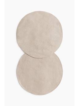 H&M - Beige 2-Pack Linen Place Mats