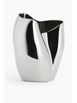 H&M - Silver Large Stoneware Vase
