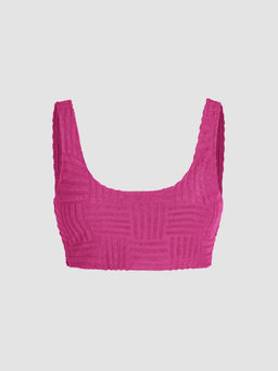 Cider - Solid Terry Crop Tank Top