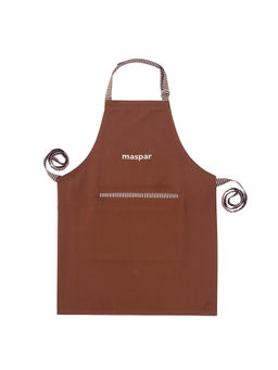Maspar - Cotton Solid Regular Apron - Brown
