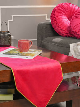 Maspar - Polyester Solid Table Runner - Pink (4 Seater)