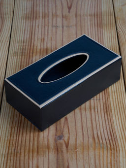 Kookee - Pu Leather Tissue Paper Holder Classy Tissue Organizer Case - Multi-Color