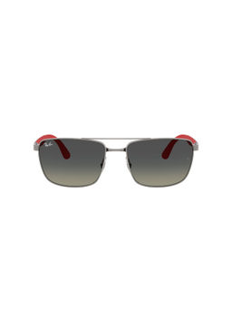 Ray-Ban - Unisex Gradient Grey Lens Rectangle Sunglasses - 0RB3760I004/1159 (59)