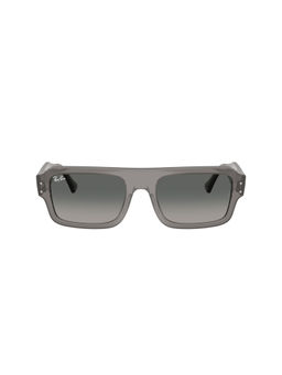 Ray-Ban - Unisex Gradient Grey Lens Rectangle Sunglasses - 0RB445468057156 (56)